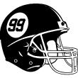 Sports and football  wall decals - Wall decal American football helmet - ambiance-sticker.com