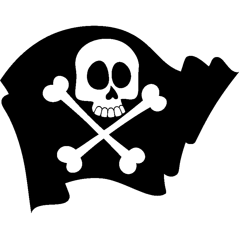 Drapeau de Pirate 45 x 30 cm - Jeux de Fête