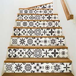 Stickers escalier en bois