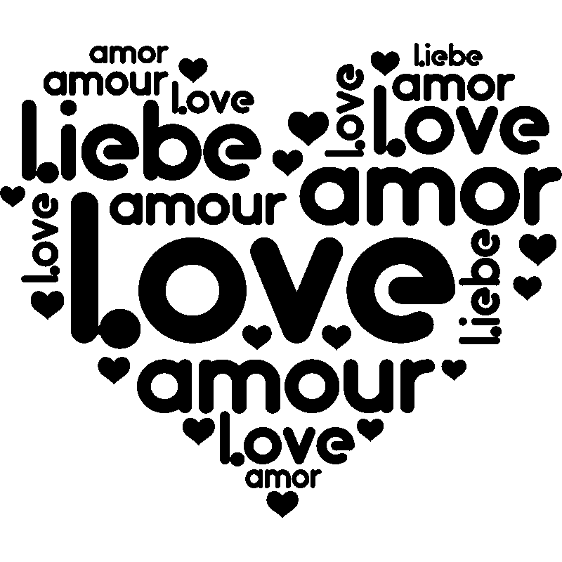 stickers amour coeur - Stickers Malin