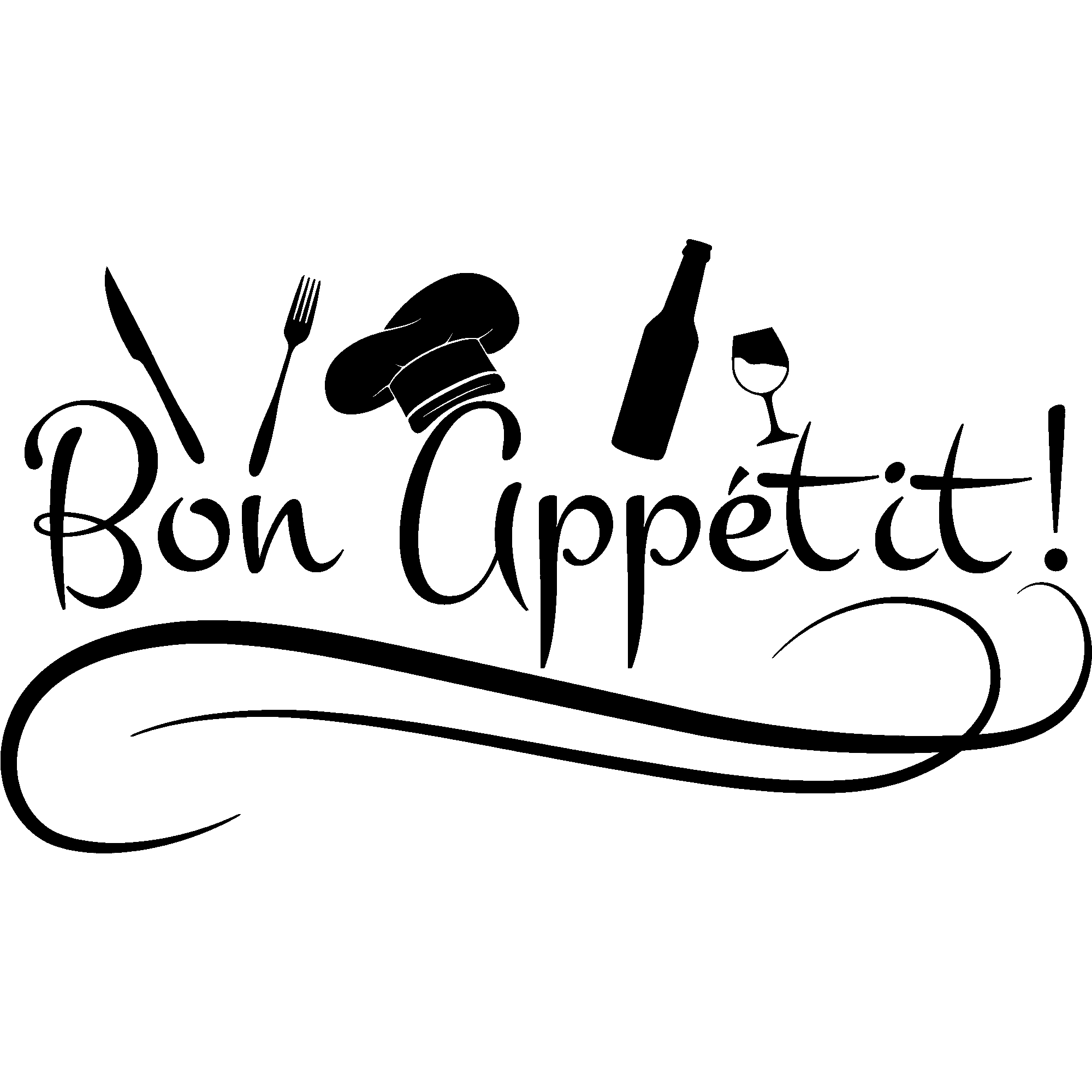 Sticker Bon appétit du chef Stickers STICKERS CITATIONS Cuisine