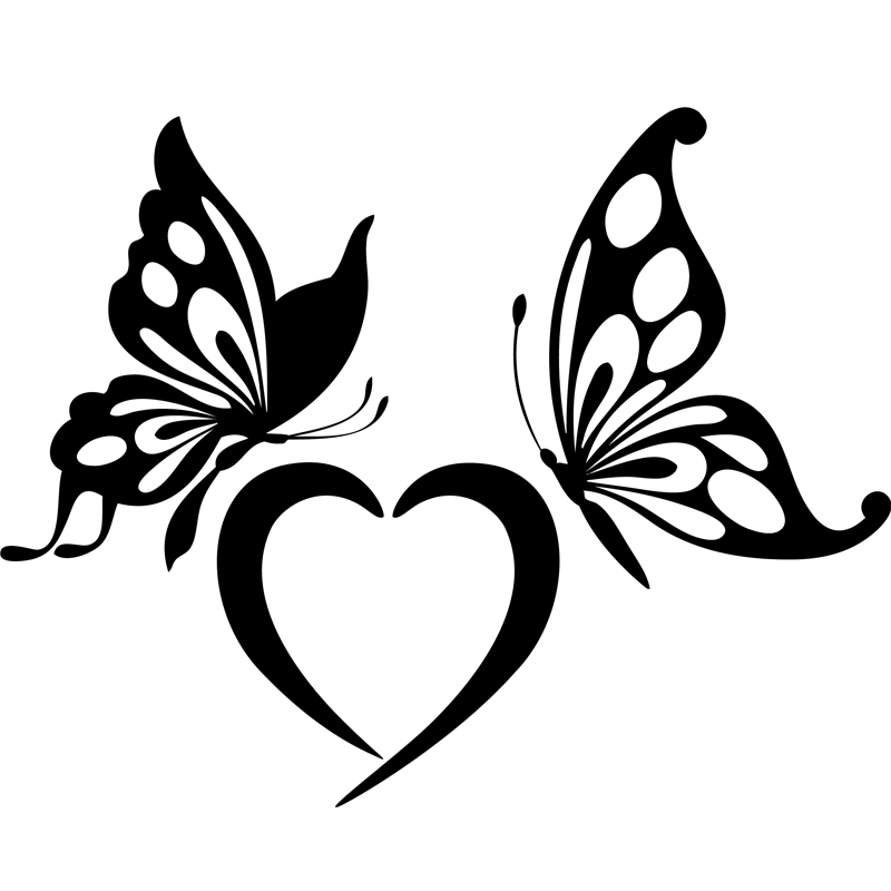 Stickers muraux Animaux - Sticker Papillon amoureux