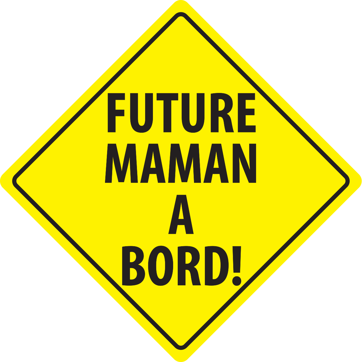 Sticker Future maman à bord