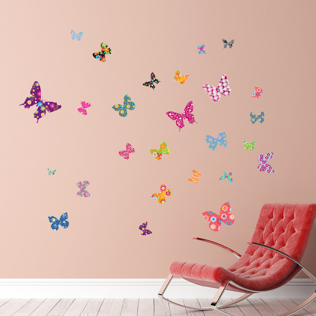 Stickers muraux Animaux - Sticker papillons de la liberté