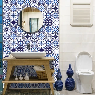 24 wall decal tiles azulejos Eusebio