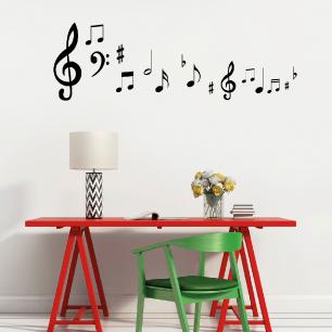 Musical note stickers