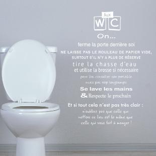 Stickers citation wc & stickers citation toilettes – Ambiance-sticker