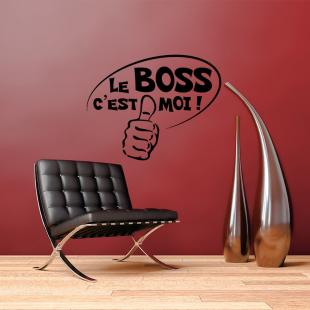 Wall decal Le boss c'est moi II - Wall Decal QUOTE WALL STICKERS